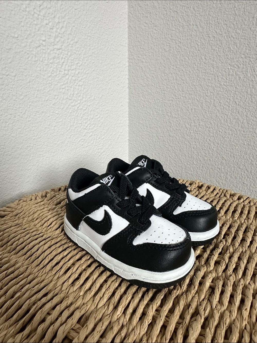 Nike Kids Black and White Dunk Shoes
